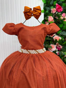 Vestido Marie Longo Heloisa Terracota