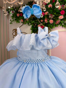 Vestido Bella Child Martina Azul Bebe