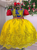 Vestido Marie Temático Realeza Branca De Neve