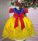 Vestido Marie Temático Realeza Branca De Neve