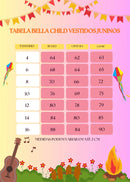 Vestido Bella Child Junino Quermesse do Coração