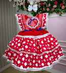 Vestido Bella Child Junino Quermesse do Coração