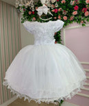 Vestido Marie Jardim Encantado Mel Branco