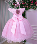 Vestido Marie Jardim Encantado Mel Rosa Bebe